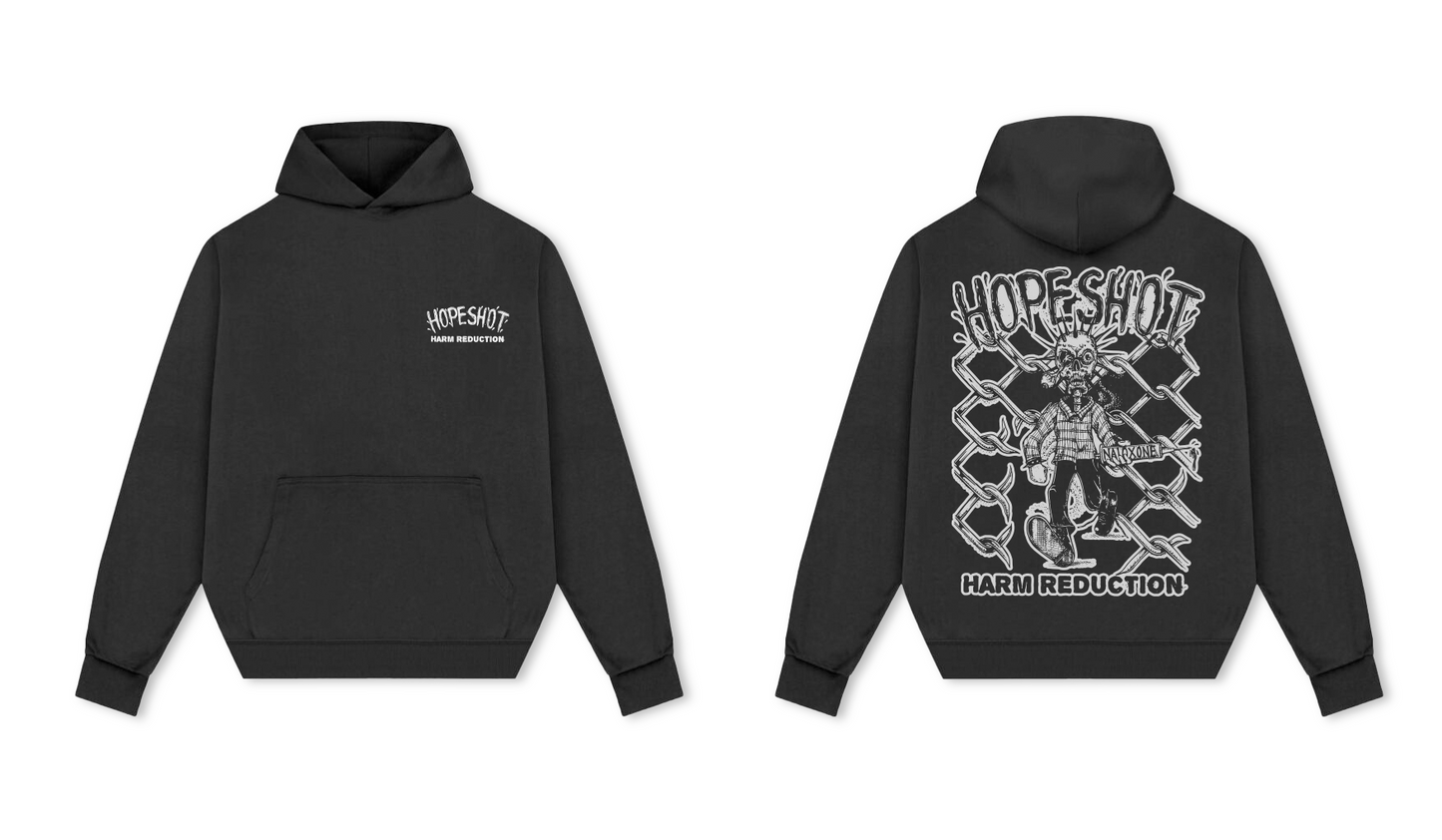 Punk Hope Shot Harm Reduction Hoodie